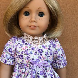 1880's Caroline's Lilac Print Vintage Style Dress,